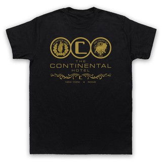 เสื้อยืดแขนสั้น ผ้าฝ้าย 100% พิมพ์ลาย John Wick The Continental Hotel New York แฟชั่นฤดูร้อน สําหรับผู้ชายS-5XL