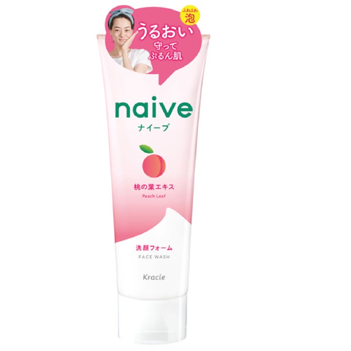 NAIVE FACE WASH FOAM กลิ่นพีช/ใบชา / NAIVE MAKEUP REMOVAL FACE WASH FOAM กลิ่นพีช/ใบชา