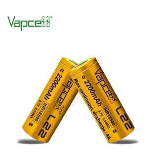 Vapcell L22 INR18500 2200mAh 2 ก้อน ของแท้เช็คโค๊ดได้