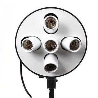 5 Socket E27 Lamp Bulb Light Head Holder for Photo Studio (5 Socket) อุปกรณ์สตูดิโอ