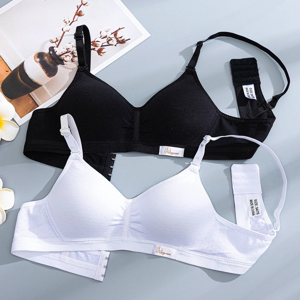 ✨w&c bras✨100% บราระบายอากาศใส่สบาย เสื้อชั้นในสตรีไร้โครง บราดันทรง อกเล็ก NY008
