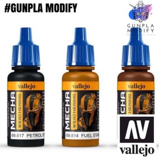 Vallejo Mecha Color สีเวเทอริ่งสูตรน้ำ 817 814 818