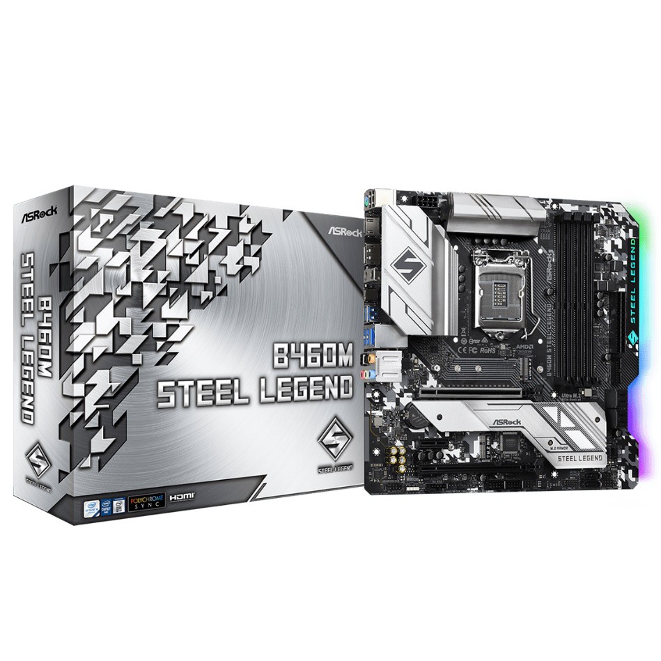 MAINBOARD ASROCK B460M STEEL LEGEND LGA 1200 (Pansonics)