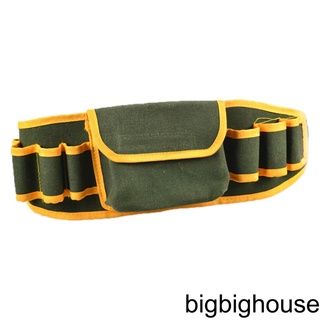 [Biho] Multi-pockets Tool Bag Waist Pockets Electrician Tool Oganizer Carrying Pouch Tools Belt Waist Pocket