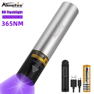 Alonefire SV22 ไฟฉาย UV 365nm อัลตร้าไวโอเลต กันน้ํา ขนาดเล็ก มองไม่เห็น สําหรับตรวจสอบคราบสัตว์เลี้ยง