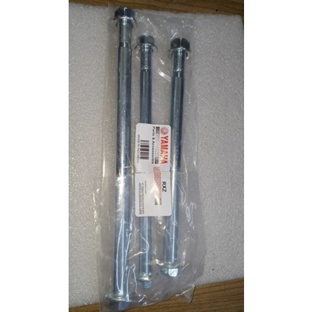 3 PC Shaft Tayar Depan Belakang swing Arm Shaft batang Sap Skali nut yamaha rxz boss mili เครื่องวิเ