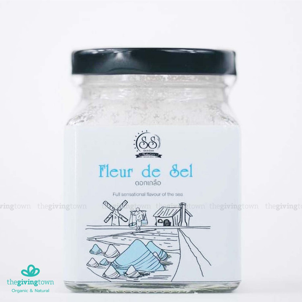 FLEUR DE SEL ดอกเกลือ – SIMPLY 100% SEA SALT ดอกเกลือจากนาเกลือ 100% ธรรมชาติ 100%