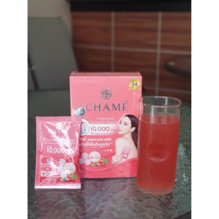 Chameชาเม่🍷 (15กรัม*6ซอง) Hydrolyzed Collagen Tripeptide Plus 10 Sachets 🍹❤️ลดแรงเหลือ 169฿❤️