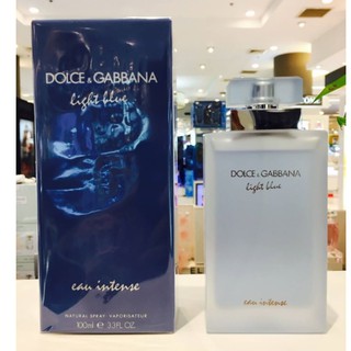 D&amp;G light blue eau intense pour femme  edp  100ml กล่องซีล(เช็คสต้อคก่อนทำรายการนะคะ)