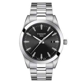 Tissot Gentleman ทิสโซต์ เจนเทิลแมน สีดำ เงิน T1274101105100 นาฬิกาผู้ชาย