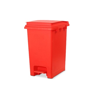 ถังขยะพลาสติกแบบมีเท้าเหยียบ COMBI WARE RX-30E-RED สีแดง ขนาด 30 ลิตร ถังขยะ Plastic waste bin with foot pedal COMBI WAR