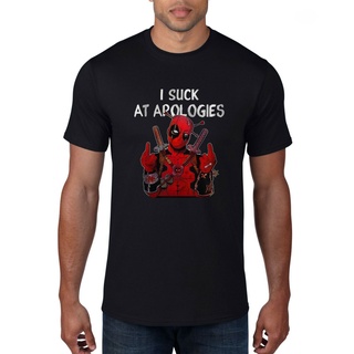 เสื้อยืด พิมพ์ลาย I Suck At Apologies Sarcastic Rude Christmap ตลก แปลกใหม่