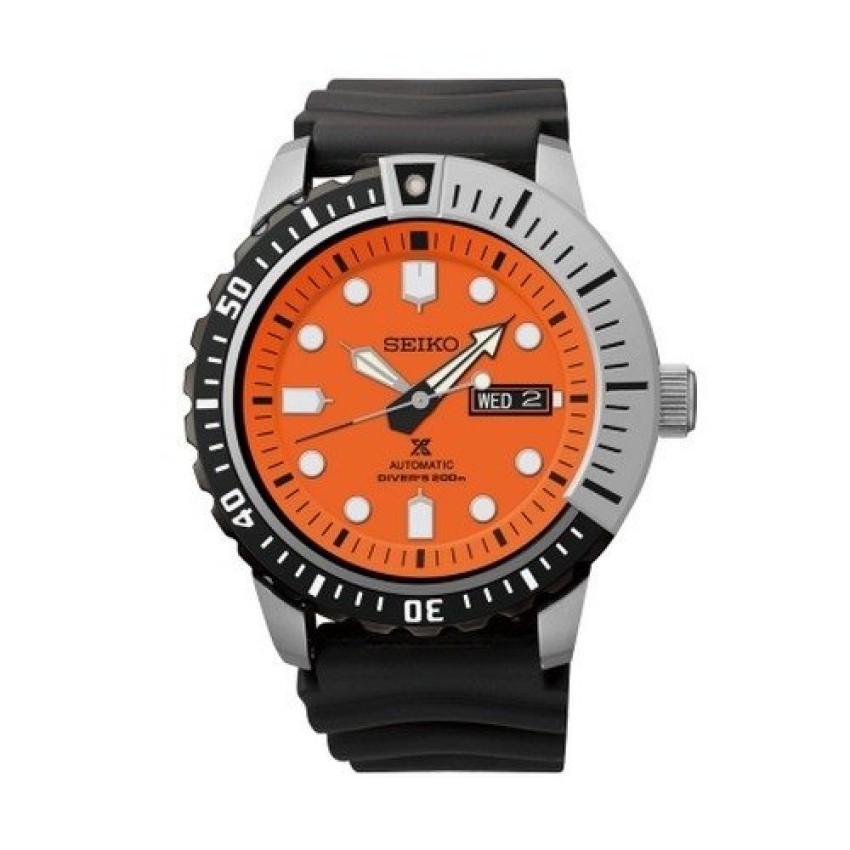 SEIKO Prospex Automatic นาฬิกาข้อมือผู้ชาย สีดำ สายยาง SRP589K1