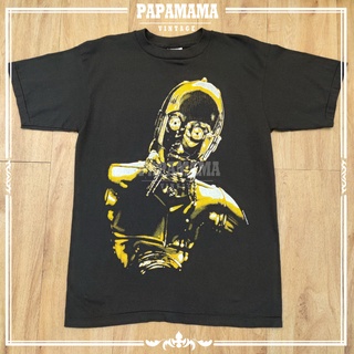 เสื้อยืดที่คุณต้องการ[ STARWARS ] C-3PO @1995 Lucasfilm เสื้อหนัง สตาร์วอรส์ papamama vintageขนาดเต็มS-5XL