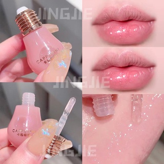 【JINGJIE】Cappuvini® Cp69 ลิปกลอส หลอดไฟ สดใส