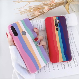 [ รุ่นมาใหม่ ] Case Realme C12 / C15 เคสสายรุ้งชมพูไล่โทนสีนิ่ม เคสนิ่มซิลิคอน เคสกันกระแทก เรียวมี realme c12 / c15