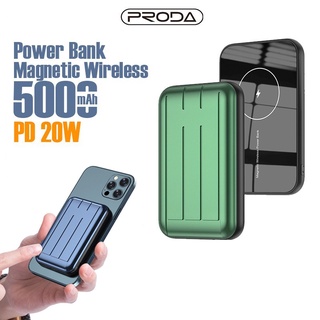 พาวเวอร์แบงค์ แม่เหล็ก PRODA รุ่น PD-T109 แบตสำรอง 5000mAh ชาร์จเร็ว15W mobile power สำหรับ Ap12-Pro