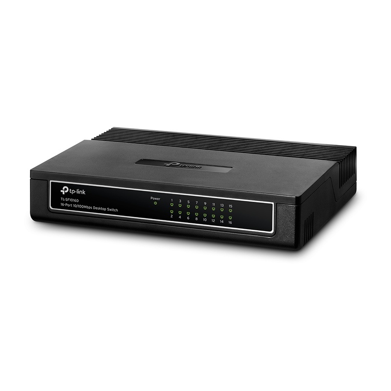 TP-Link TL-SF1016D 16-Port 10/100Mbps Desktop Switch, LT