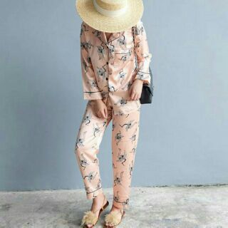 Oriental Printed pajamas