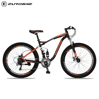 จักรยานเสือภูเขาสองโช๊ค Eurobike E7-275SP Full Suspension Mountain Bike 21 Speed Bicycle 27.5