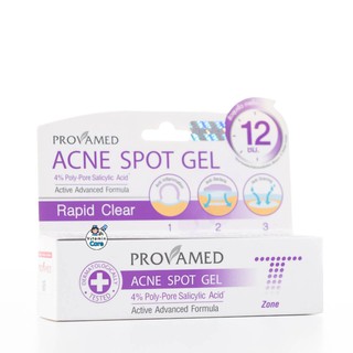 Exp.1/26 (10 กรัม) Provamed Acne Spot  Gel โปรวาเมด แอคเน่ สปอต เจล