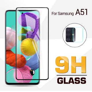 2 - in - 1 9 h samsung galaxy a 51 ฟิล์มกระจกกันรอยหน้าจอคุณภาพสูง+กล้องสําหรับ samsung series