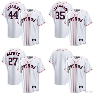 เสื้อกีฬาเบสบอล เสื้อคาร์ดิแกน MLB Astros Altuve Alvarez สําหรับผู้ชาย และผู้หญิง