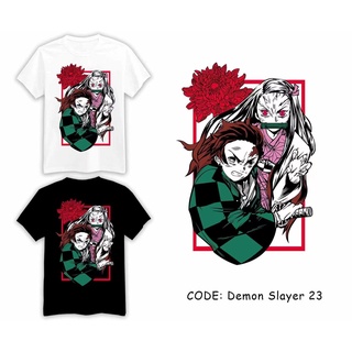 เสื้อยืดสีขาวผู้ชาย - เสื้อยืดสําหรับผู้ชาย☁L. เสื้อยืด Demon Slayer / เสื้อยืดอะนิเมะ / เสื้อยืดสํ