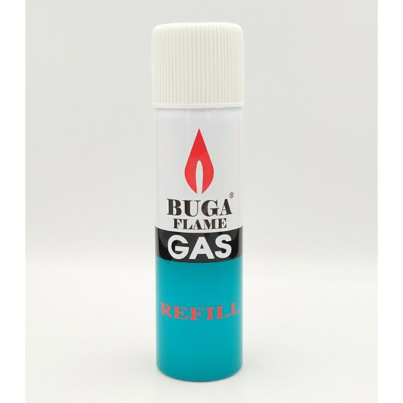 ไฟแช็ก Buga flame gas ขนาด 50 กรัม สำหรับเติมไฟแช็ค หรือจุดเตาแก๊ส บูก้าแก๊ส ไฟแช็ค ไฟแช็คไฟฟู่ ไฟแช็คไฟฟ้า ไฟแช็คเท่ๆ