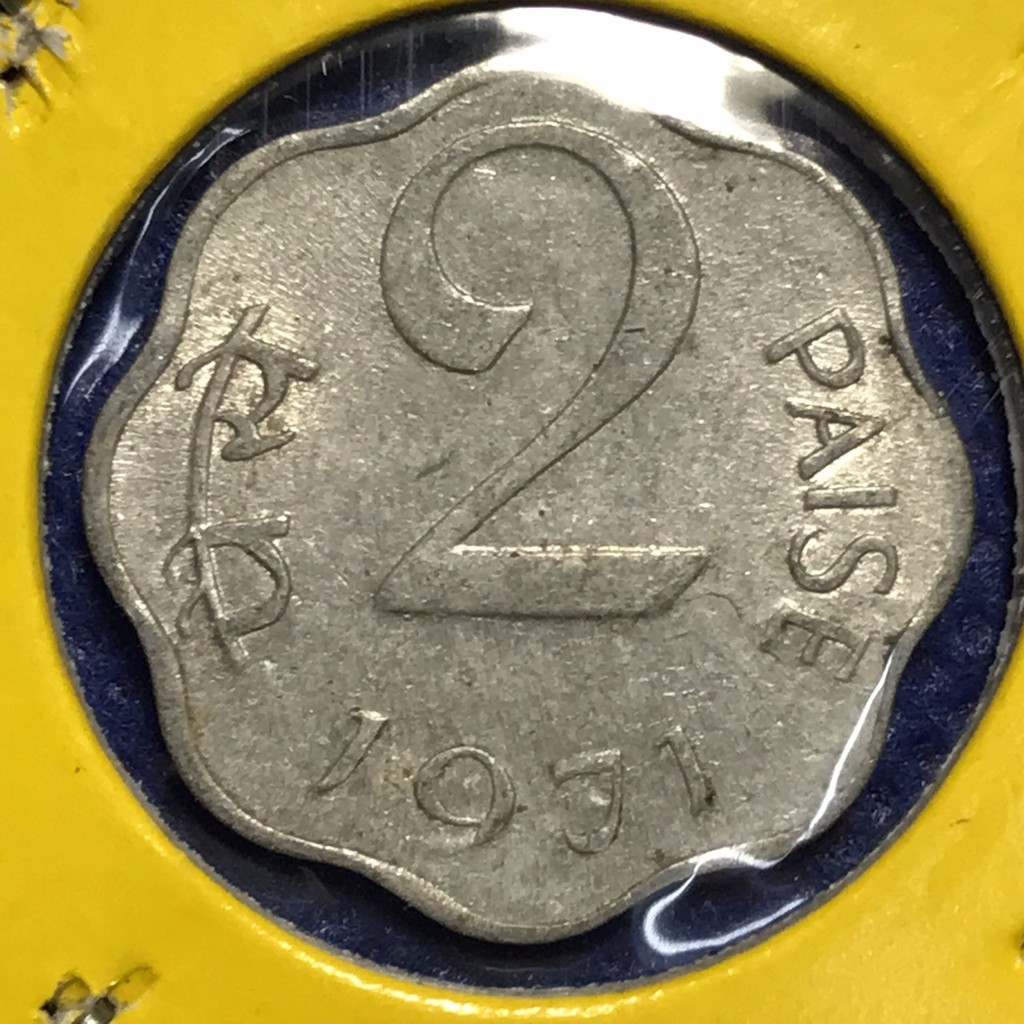 เหรียญรหัส15548 ปี 1971 อินเดีย 2 PAISE เหรียญต่างประเทศ เหรียญสะสม เหรียญหายาก