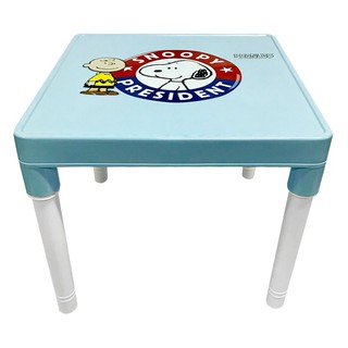 PLASTIC TABLE SPRING SNOOPY CHARLIE CYAN โต๊ะพลาสติก  SNOOPY CHARLIE สีฟ้า โต๊ะและเก้าอี้ เฟอร์นิเจอร์นอกบ้าน สวนและอุปก