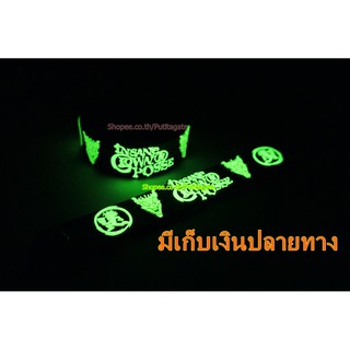 INSANE CLOWN POSSE  Wristband ริสแบนด์ เรืองแสง กำไลยาง ปั๊มนูน วงร็อค pg369 หายาก