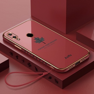 เคส redmi note 7 เคสโทรศัพท์ ขอบตรง เมเปิ้ล หนังนิ่ม เคสโทรศัพท์ FY