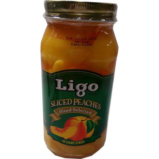 Ligo Sliced Peaches 680g  ลีโกพีชสไลซ์ 680 กรัม