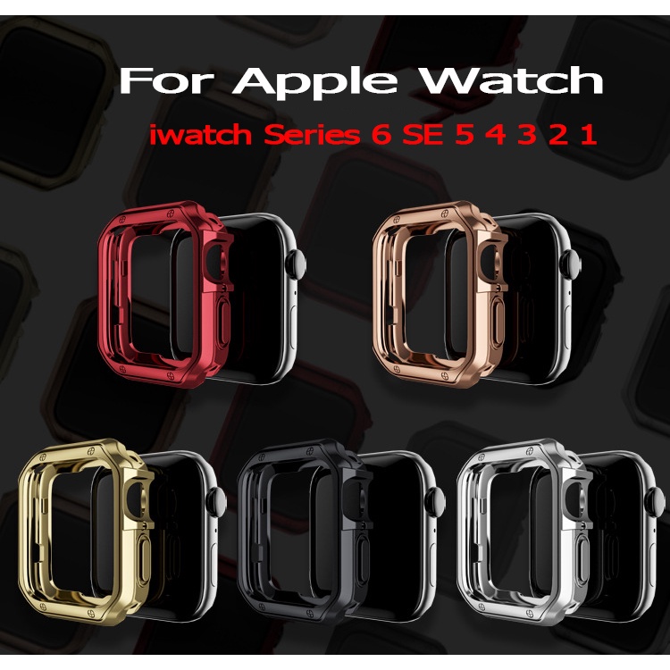 เคส applewatch เคส สำหรับ AppleWatch case ขนาด 44มม 40มม 42มม 38มม series se 6 5 4 3 2 1 เคสน่ฬิกา