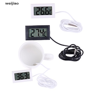 wei 1Pc Digital LCD Display Thermometer Temperature Meter Temp Sensor With Probe ie