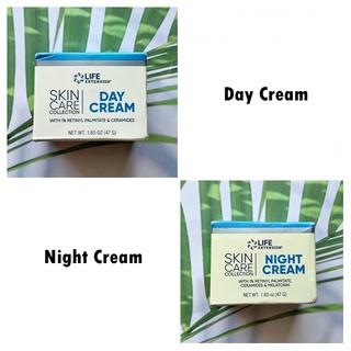 25% OFF Sale!! EXP:04/23 ครีมบำรุงผิวหน้า Skin Care Collection Day Cream or Night Cream 47 g (Life Extension®)