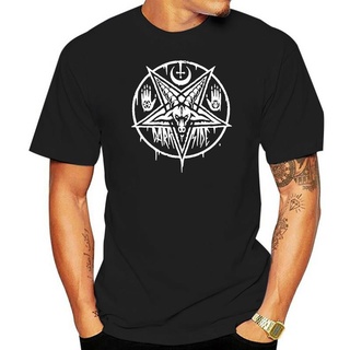 เสื้อยืดผ้าฝ้ายพรีเมี่ยม เสื้อยืด ผ้าฝ้าย พิมพ์ลาย PENTAGRAM BAPHOMET Satan Swedish Music Group แฟชั่นฤดูร้อน เสื้อยืดเม