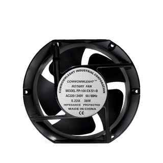 ROTARY FAN MODEL XNFP-108 EX-S1-S AC220/240V 50-60Hz 0.22A/38W พัดลมระบายอากาศขนาด6นิ้ว หัวตัด220V