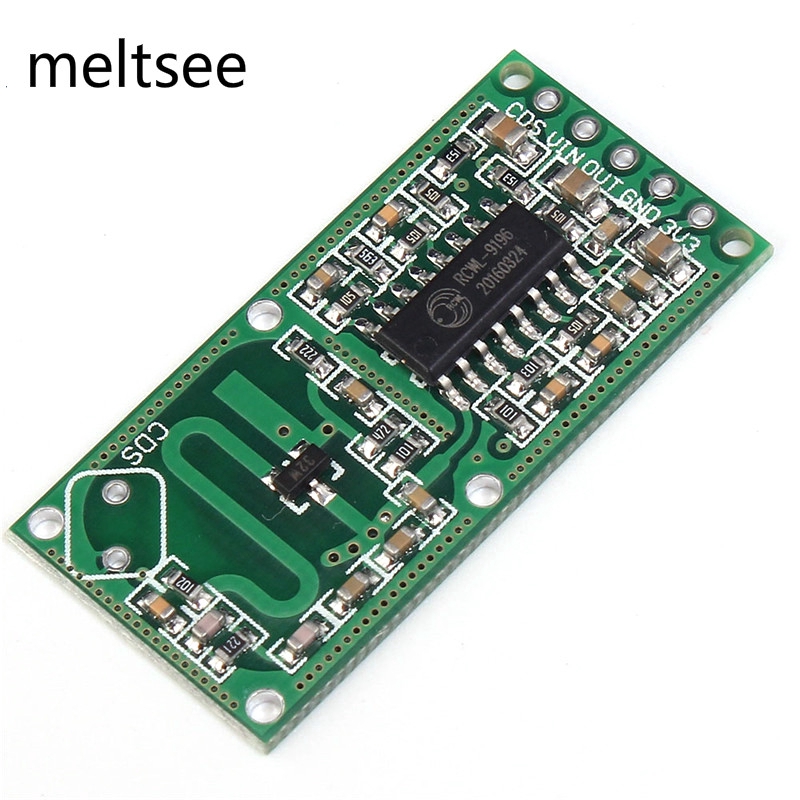 โมดูลเซนเซอร์ตรวจจับการเคลื่อนไหว rcwl - 0516 5 ชิ้น RCWL-0516 microwave radar sensor switch module human body induction module intelligent induction detector
