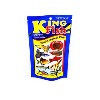 อาหารปลา คิงฟิช น้ำเงิน King Fish Mini Tropical Fish 60 G. - neotop
