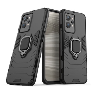 เคสโทรศัพท์มือถือ PC TPU แข็ง กันกระแทก พร้อมแหวนหมุนได้ สําหรับ Realme GT Neo 3 2 3T 2T GT2 Pro Explorer Master Hybrid