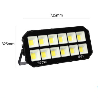 XLD สปอตไลท์ ไฟสว่าง ไฟสนามฟุตบอล Spotlight LED 600W เต็ม COB AC 220V (ใช้ไฟบ้าน220V) แสงขาว IP66