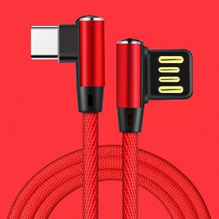 สายชาร์จหัวโค้งยาว 2 เมตร 3 เมตร android micro usb type - c