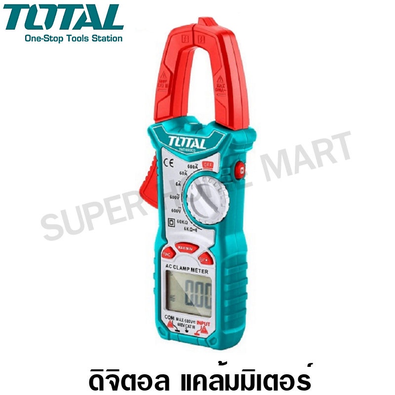 Total ดิจิตอล แคล้มมิเตอร์ DC/AC รุ่น TMT46004 ( DC/AC Digital Clamp Meter )