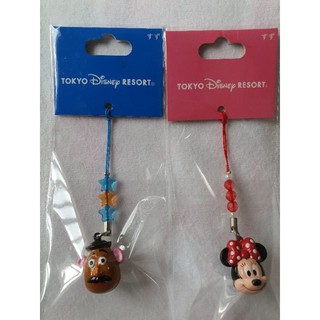 Disney Resort Limited Cell Phone Strap Bell Strap Toys story Mr. Potato Head Minnie Mouse