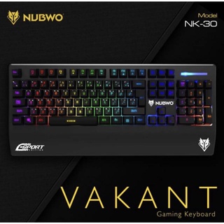 คีย์บอร์ดเกมส์มิ่ง NUBWO NK-30 VAKANT Gaming Keyboard ★(ส่งไว)