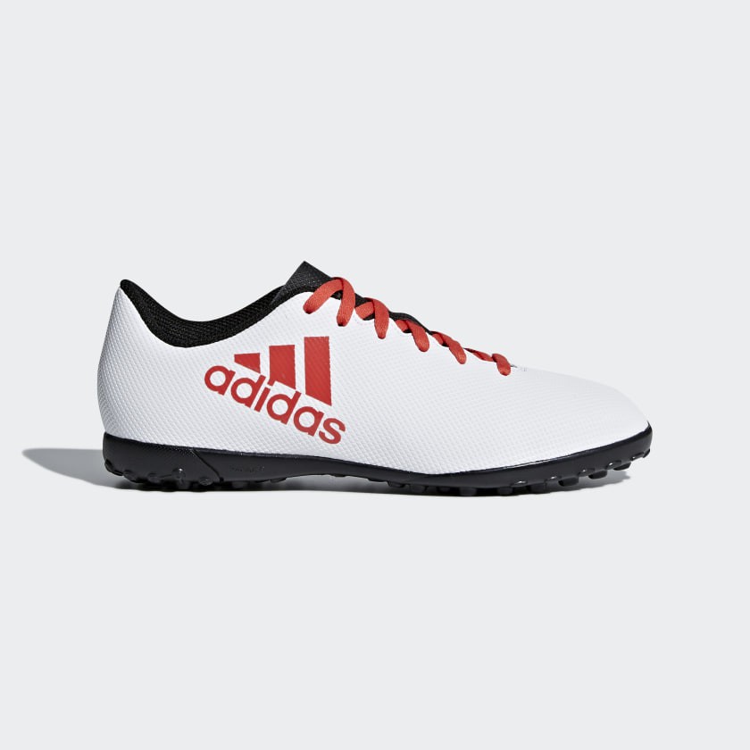 Adidas รองเท้าฟุตบอลเด็ก / ร้อยปุ่มเด็ก Kids X Tango 17.4 TF | White/Real Coral/Core Black ( CP9044 )