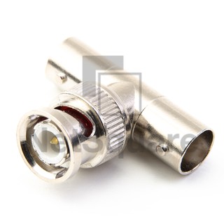 BNC Splitter T Adapter ข้อต่อ 3 หัว/ทาง Male to Dual Female Connector Head