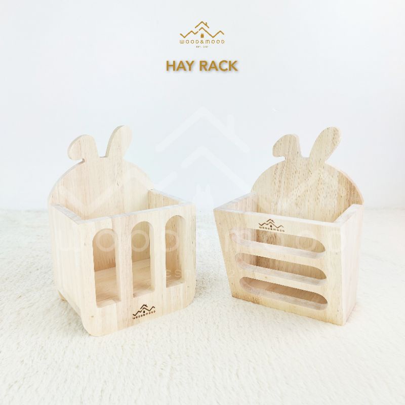 รางหญ้ากระต่าย สี่เหลี่ยมแขวนกรง [WOOD&MOOD] TH